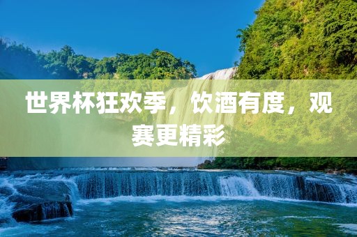 世界杯狂欢季，饮酒有度，观赛更精彩