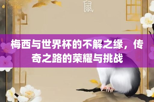 梅西与世界杯的不解之缘，传奇之路的荣耀与挑战