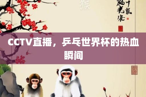 CCTV直播，乒乓世界杯的热血瞬间