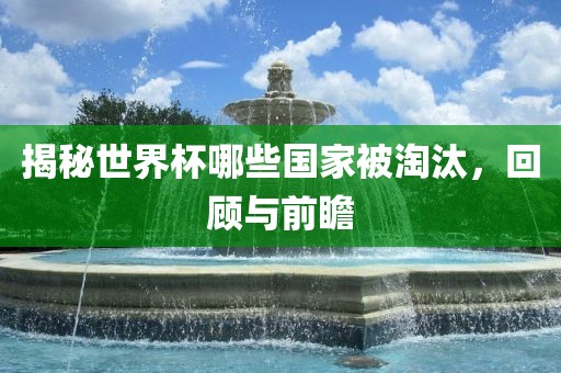 揭秘世界杯哪些国家被淘汰，回顾与前瞻