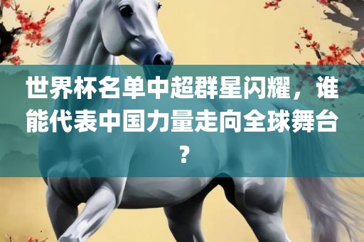 世界杯名单中超群星闪耀，谁能代表中国力量走向全球舞台？