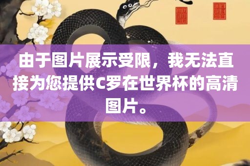 由于图片展示受限，我无法直接为您提供C罗在世界杯的高清图片。