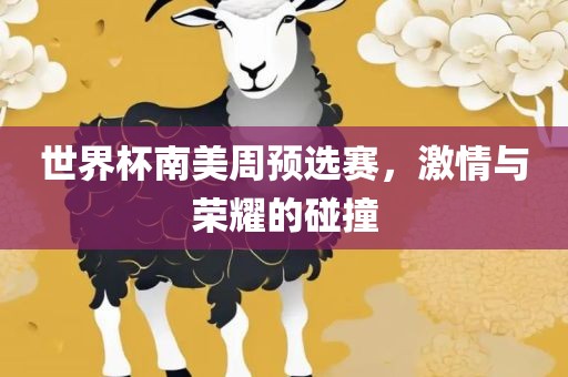 世界杯南美周预选赛，激情与荣耀的碰撞