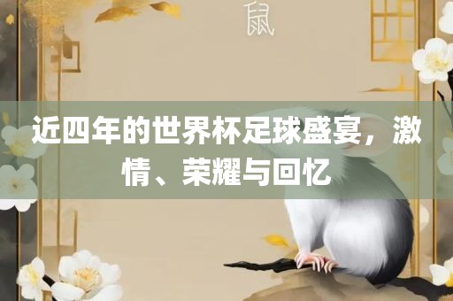 近四年的世界杯足球盛宴，激情、荣耀与回忆