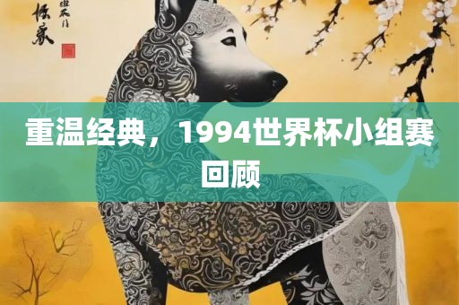 重温经典，1994世界杯小组赛回顾