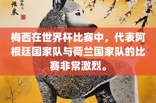梅西在世界杯比赛中，代表阿根廷国家队与荷兰国家队的比赛非常激烈。