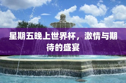 星期五晚上世界杯，激情与期待的盛宴