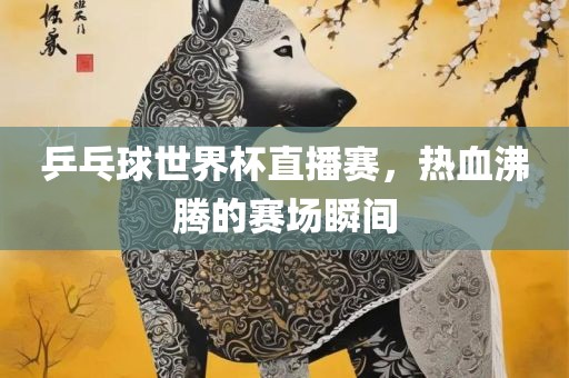 乒乓球世界杯直播赛，热血沸腾的赛场瞬间
