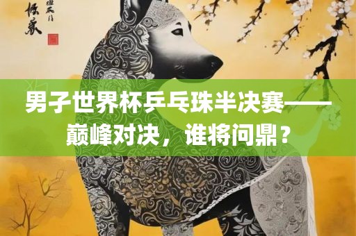 男孑世界杯乒乓珠半决赛——巅峰对决，谁将问鼎？