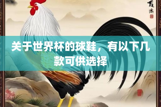 关于世界杯的球鞋，有以下几款可供选择