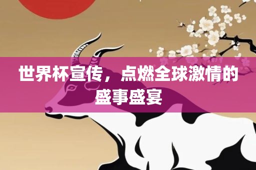 世界杯宣传，点燃全球激情的盛事盛宴