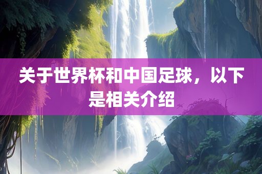 关于世界杯和中国足球，以下是相关介绍