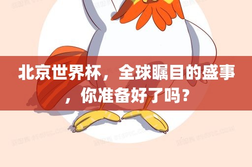 北京世界杯，全球瞩目的盛事，你准备好了吗？