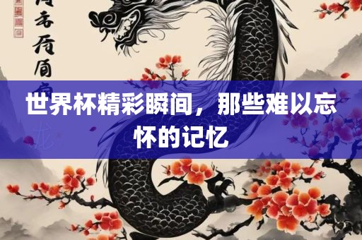 世界杯精彩瞬间，那些难以忘怀的记忆