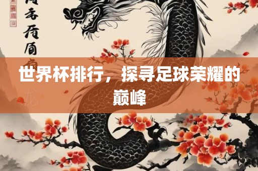 世界杯排行，探寻足球荣耀的巅峰