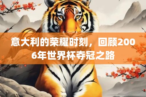 意大利的荣耀时刻，回顾2006年世界杯夺冠之路