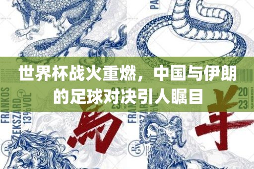 世界杯战火重燃，中国与伊朗的足球对决引人瞩目