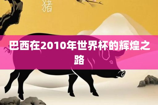 巴西在2010年世界杯的辉煌之路