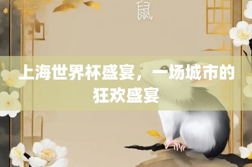 上海世界杯盛宴，一场城市的狂欢盛宴