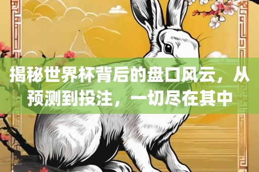 揭秘世界杯背后的盘口风云，从预测到投注，一切尽在其中