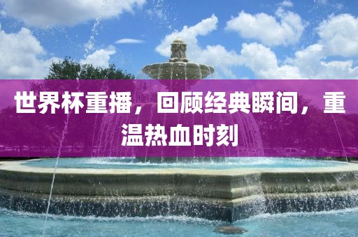 世界杯重播，回顾经典瞬间，重温热血时刻