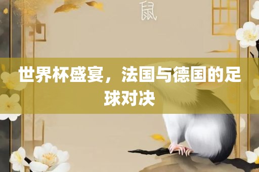 世界杯盛宴，法国与德国的足球对决