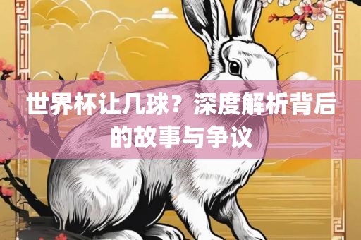 世界杯让几球？深度解析背后的故事与争议