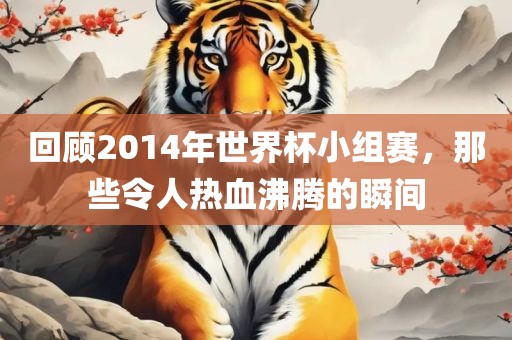 回顾2014年世界杯小组赛，那些令人热血沸腾的瞬间