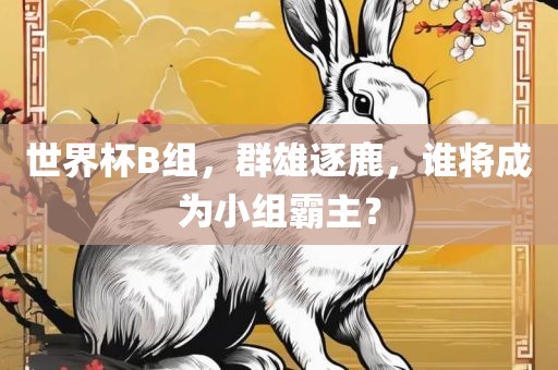 世界杯B组，群雄逐鹿，谁将成为小组霸主？