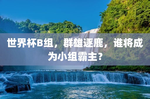 世界杯B组，群雄逐鹿，谁将成为小组霸主？