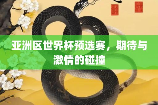 亚洲区世界杯预选赛，期待与激情的碰撞