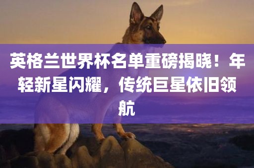 英格兰世界杯名单重磅揭晓！年轻新星闪耀，传统巨星依旧领航