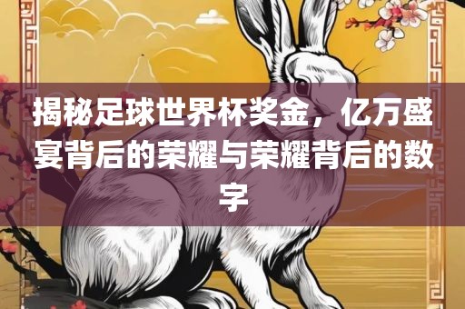 揭秘足球世界杯奖金，亿万盛宴背后的荣耀与荣耀背后的数字