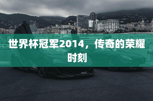 世界杯冠军2014，传奇的荣耀时刻