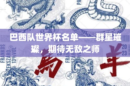 巴西队世界杯名单——群星璀璨，期待无敌之师