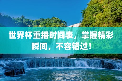 世界杯重播时间表，掌握精彩瞬间，不容错过！
