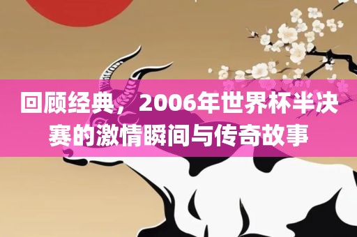 回顾经典，2006年世界杯半决赛的激情瞬间与传奇故事