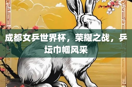 成都女乒世界杯，荣耀之战，乒坛巾帼风采