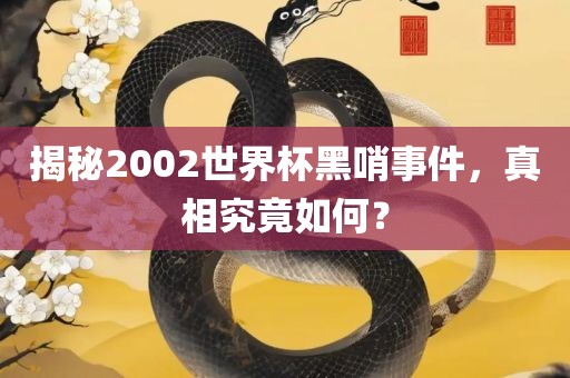 揭秘2002世界杯黑哨事件，真相究竟如何？