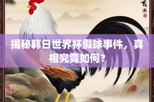 揭秘韩日世界杯假球事件，真相究竟如何？