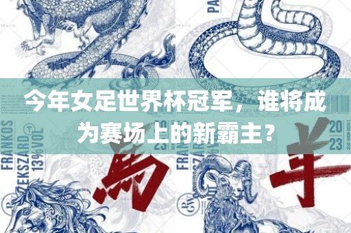 今年女足世界杯冠军，谁将成为赛场上的新霸主？