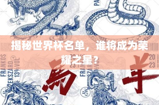 揭秘世界杯名单，谁将成为荣耀之星？