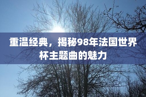 重温经典，揭秘98年法国世界杯主题曲的魅力