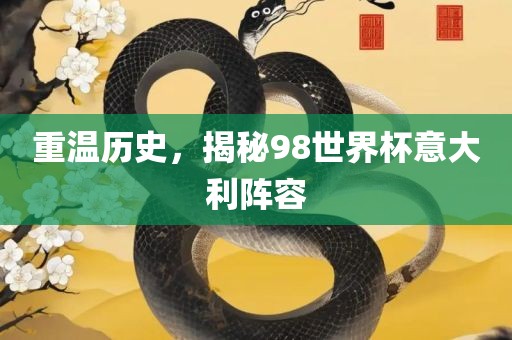 重温历史，揭秘98世界杯意大利阵容