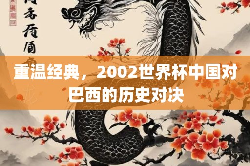 重温经典，2002世界杯中国对巴西的历史对决