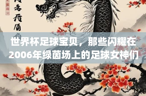 世界杯足球宝贝，那些闪耀在2006年绿茵场上的足球女神们