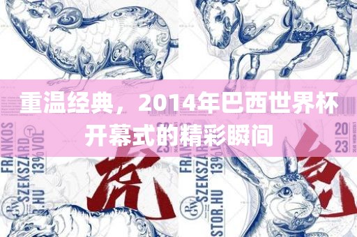 重温经典，2014年巴西世界杯开幕式的精彩瞬间