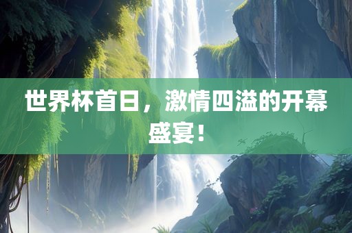 世界杯首日，激情四溢的开幕盛宴！