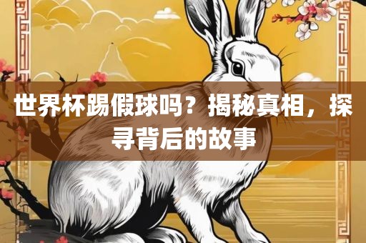 世界杯踢假球吗？揭秘真相，探寻背后的故事