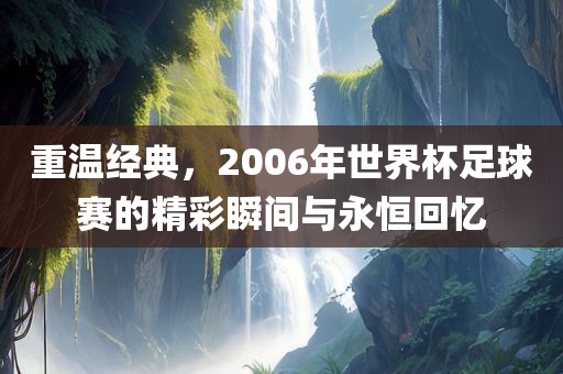 重温经典，2006年世界杯足球赛的精彩瞬间与永恒回忆